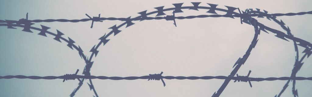 Barbed Wire on fense
